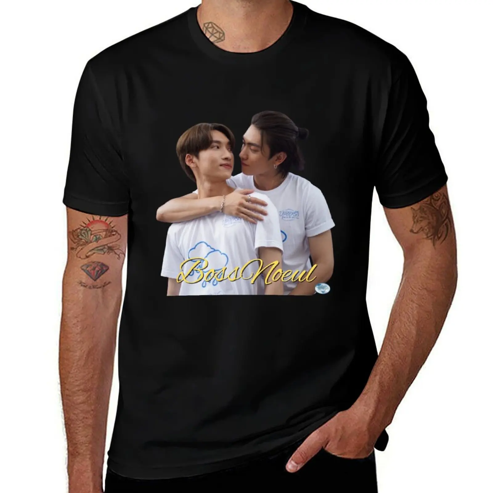 

BossNoeul T-Shirt funny shirt cotton cute tops anime t shirts tee shirts for men