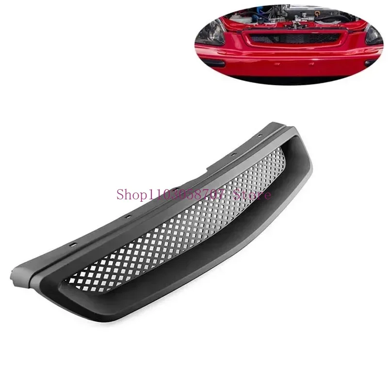 NEW Car Front Bumper Honeycomb Hood Grille for Honda Civic 96-98 EK CX DX EX HX LX