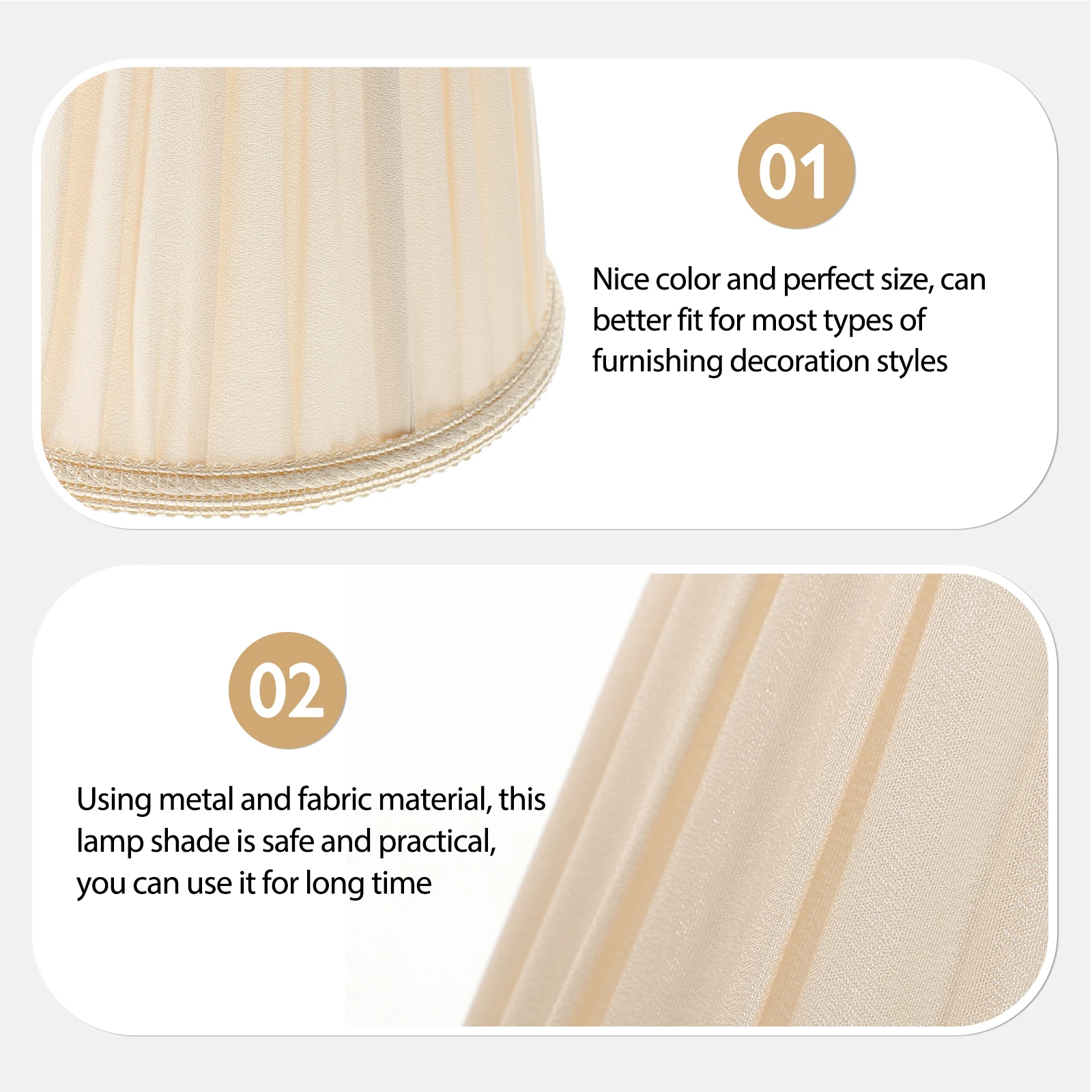 

1 pc Cloth Lampshade Durable Fade Resistant Eye Comfort Lighting Ceiling Pendant Chandelier Lampshade Ceiling Light Supplies