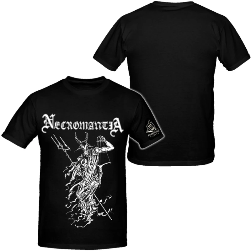 Necromantia Style Band Mens Hip Hop Heavy Metal Tshirts Cotton Shirt Unisex Summer Short Sleeve Fashion Brand Tee Vintage Tops