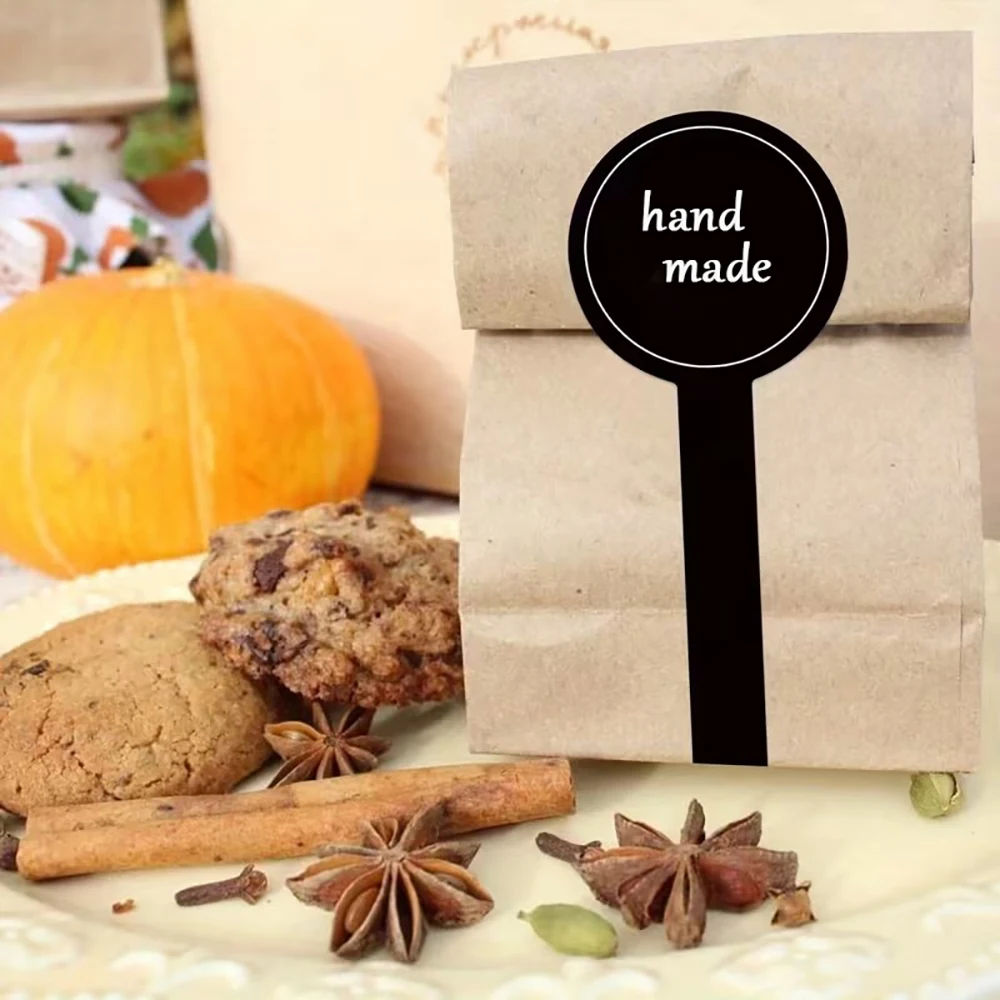 

90pcs customizable strip stickers, self-adhesive for sealing cookies and cake decorations, as well as box closures.