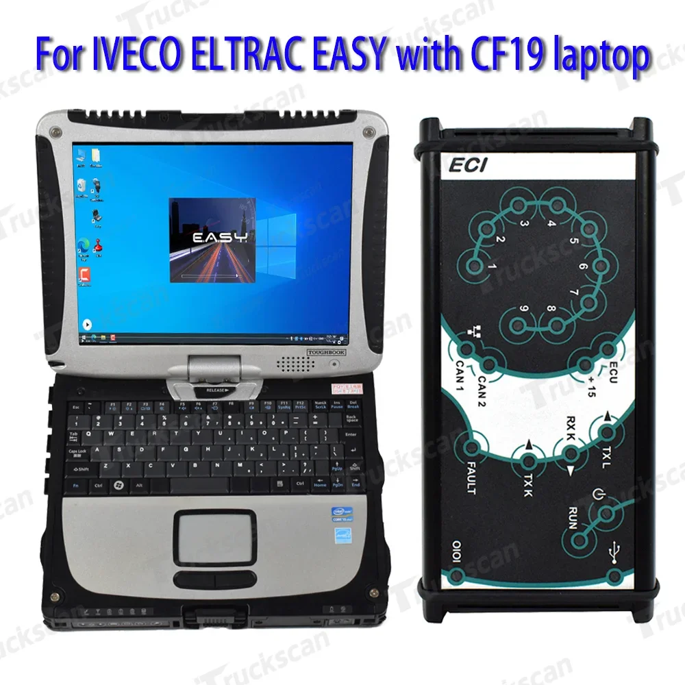 

CF-19 Laptop Truck Diagnostic Scanner For IVECO ELTRAC EASY with Eltrac 15.1 Version Module for IVECO ECI Diagnostic Tool