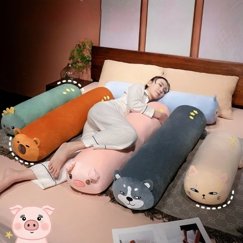 Cute Long Body Pillow Soft Plush Throw Pillows Cartoon Pregnant Woman Leg Cushion Bedroom Sofa Home Decoration Holiday Gift