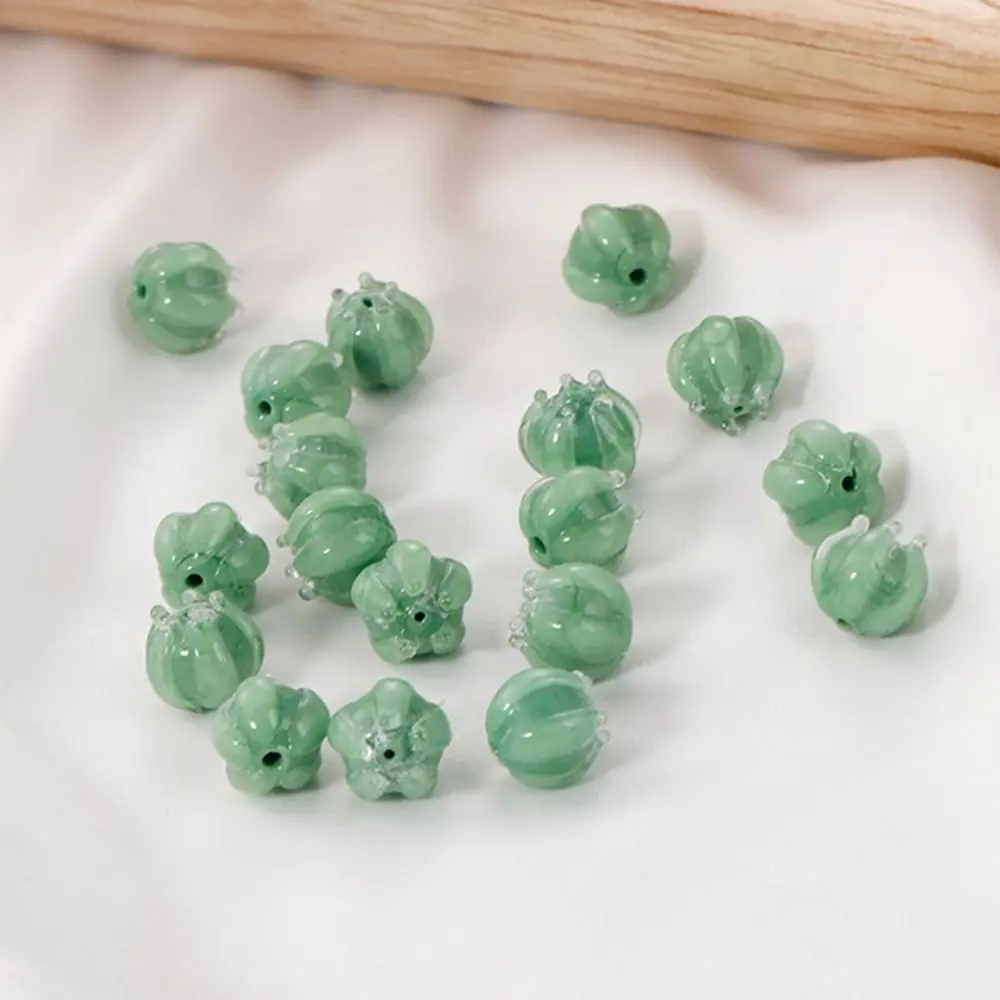 Glass Loose Beads For DIY DIY Crafts Bracelet Making Kit Flower Bud Beads Lampwork Beads Bell Orchid Liuli Beads Ancient Style