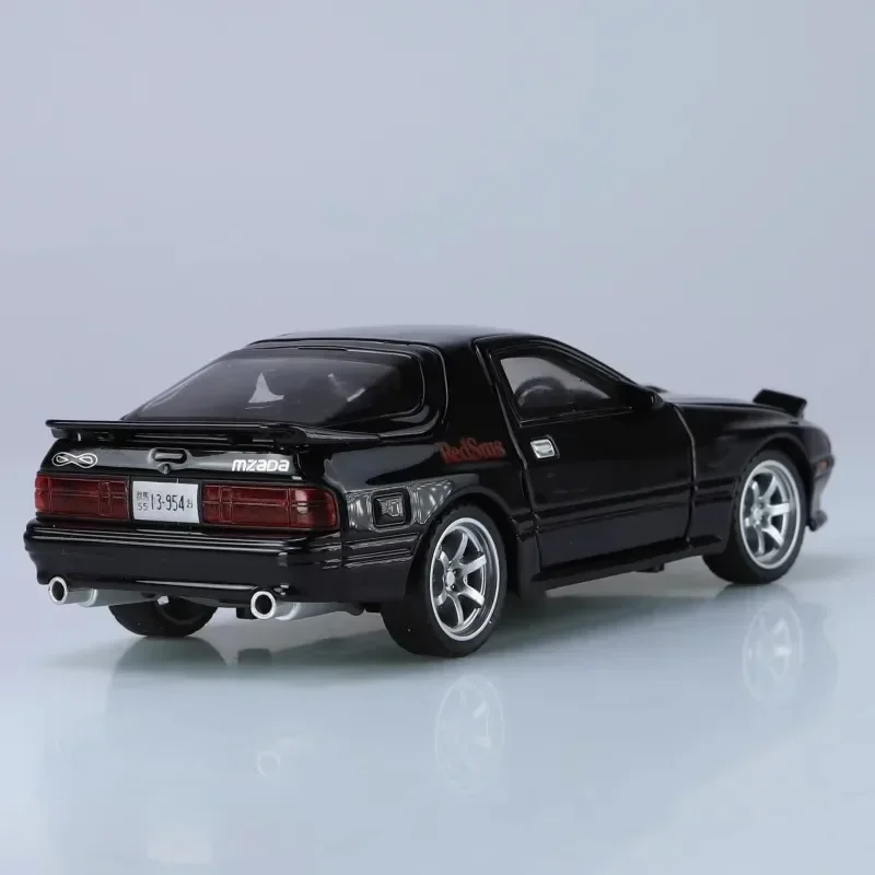 1:32 Mazda RX7 RX-7 FC INITIAL D Supercar Alloy Die Cast Toy Car Model Sound and Light Children\'s Toy Collectibles Birthday gift