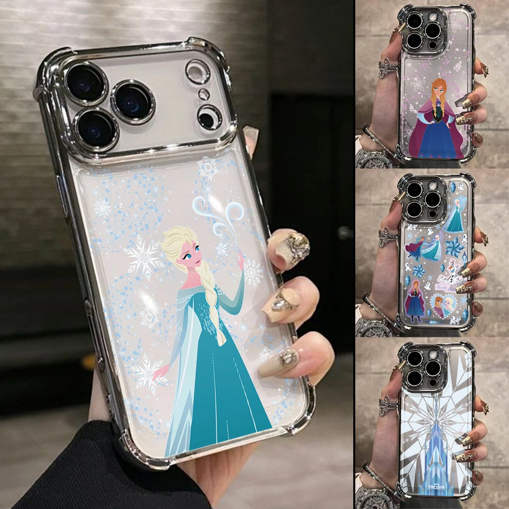 Frozen Queen Elsa Phone Case for Samsung Galaxy S26 S25 S24 S23 S22 S21 S20 FE Ultra Plus 5G Anti-drop Transparent Cover