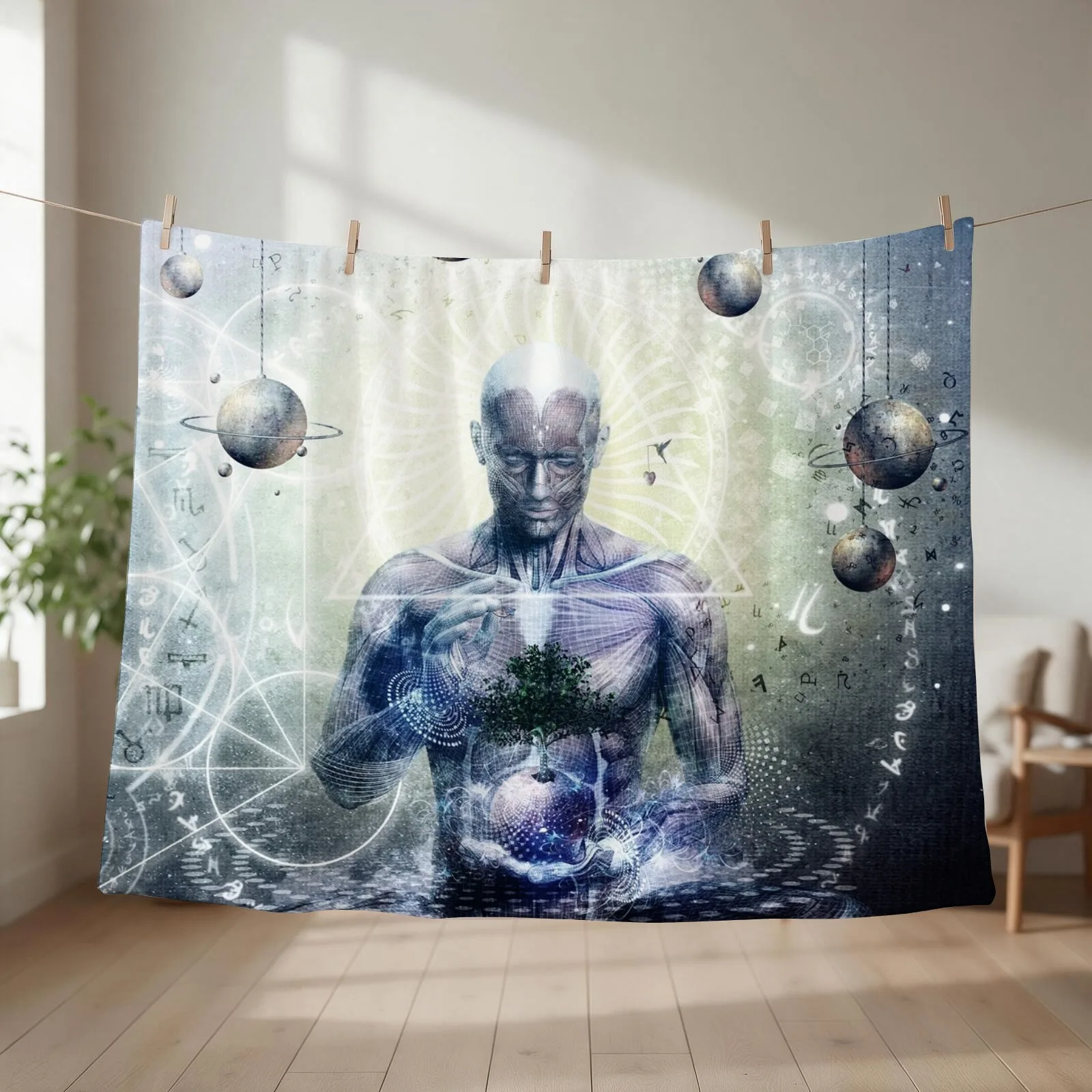 Experience So Lucid, Discovery So Clear Throw Blanket Designers heavy to sleep Luxury Beach Blankets