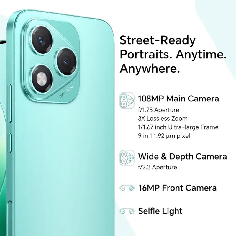HONOR 400 Lite 5G Smartphone Global Version Dimensity 7025 Ultra 6.7" 120Hz AMOLED Screen 108MP Camera 5230mAh 35W SuperCharge image 4
