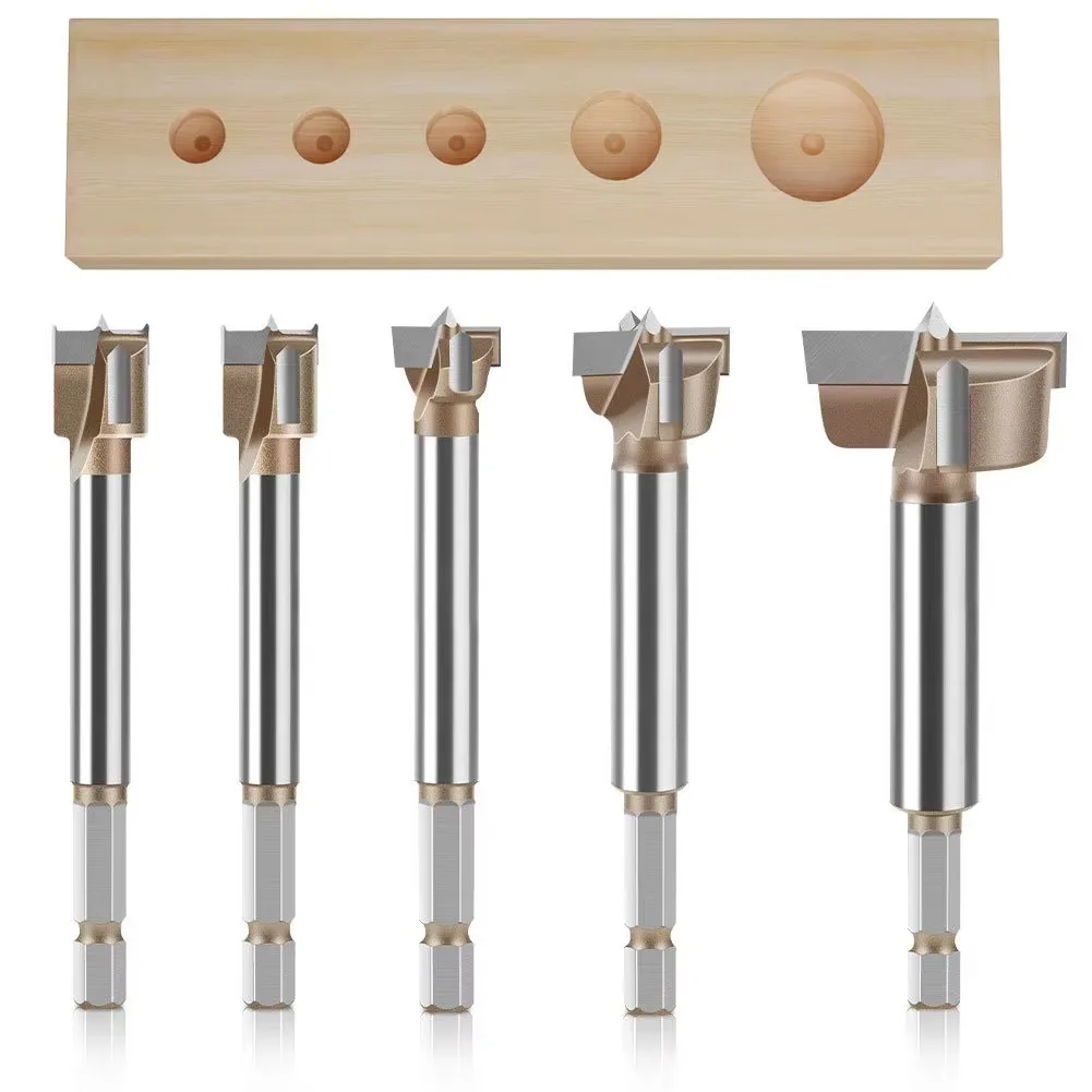 

1 шт., 6,35, шестигранная ручка, профессиональный класс, набор открывателей для деревообработки, три зубца, открывалка для отверстий с двойной кромкой, сплав открытия