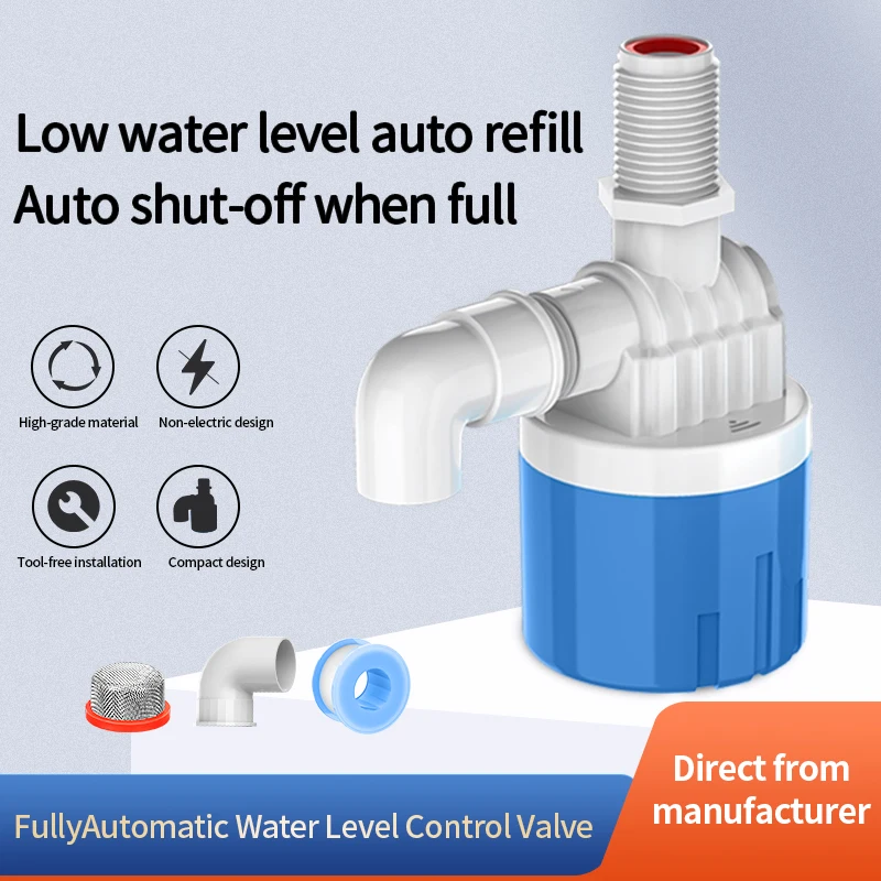 

1/2 "автоматический клапан регулирования уровня воды, плавающий шаровой клапан, установленный внутри резервуара, свободный впускной и выпускной клапан