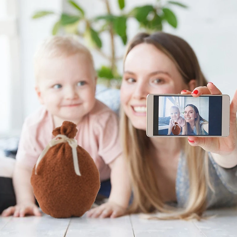 Kinder Teddy Samt Ballon Wandbehang Ornamente Baumwolle Zimmer hängen Ballon Dekorationen Neugeborene Fotografie Requisiten Zubehör Geschenk