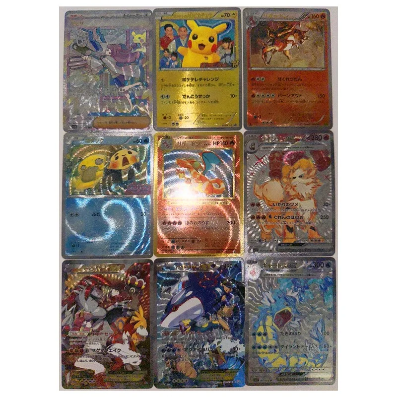 55 Pz/set Pokemon Fai Da Te Eeveelution Auto Controllo Raccogliere Firma Trading Flash Card Anime Cartoon Regalo Versione Giapponese