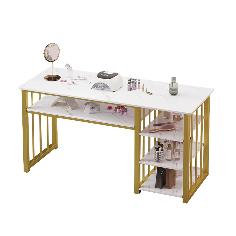 Japanese Style Minimalist Double Person Nail Table,Nail Salon Nail Table and Chair Set,Makeup Table,Salon Furniture Nails Tables