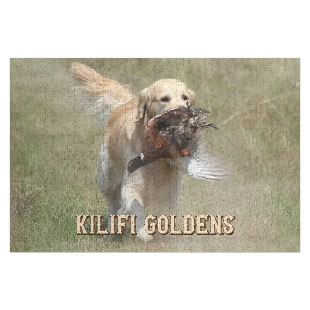 Hunting Golden Retriever with Pheasant Jigsaw Puzzle Children Novel Toys For Children 2022 Puzzle