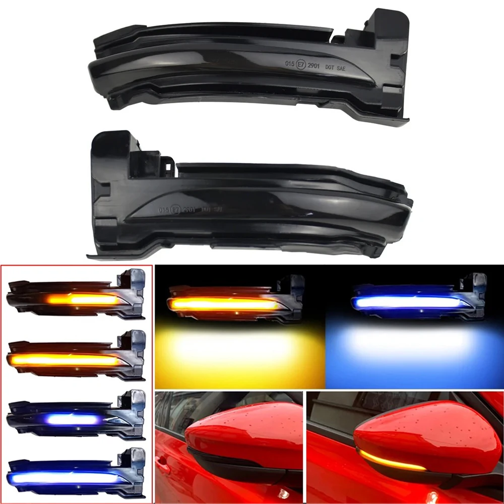 

2pcs Car Side Rearview Mirror Dynamic Turn Signal LED Light for Ford Focus 4 Mk4 Ab Bj 2019-2020