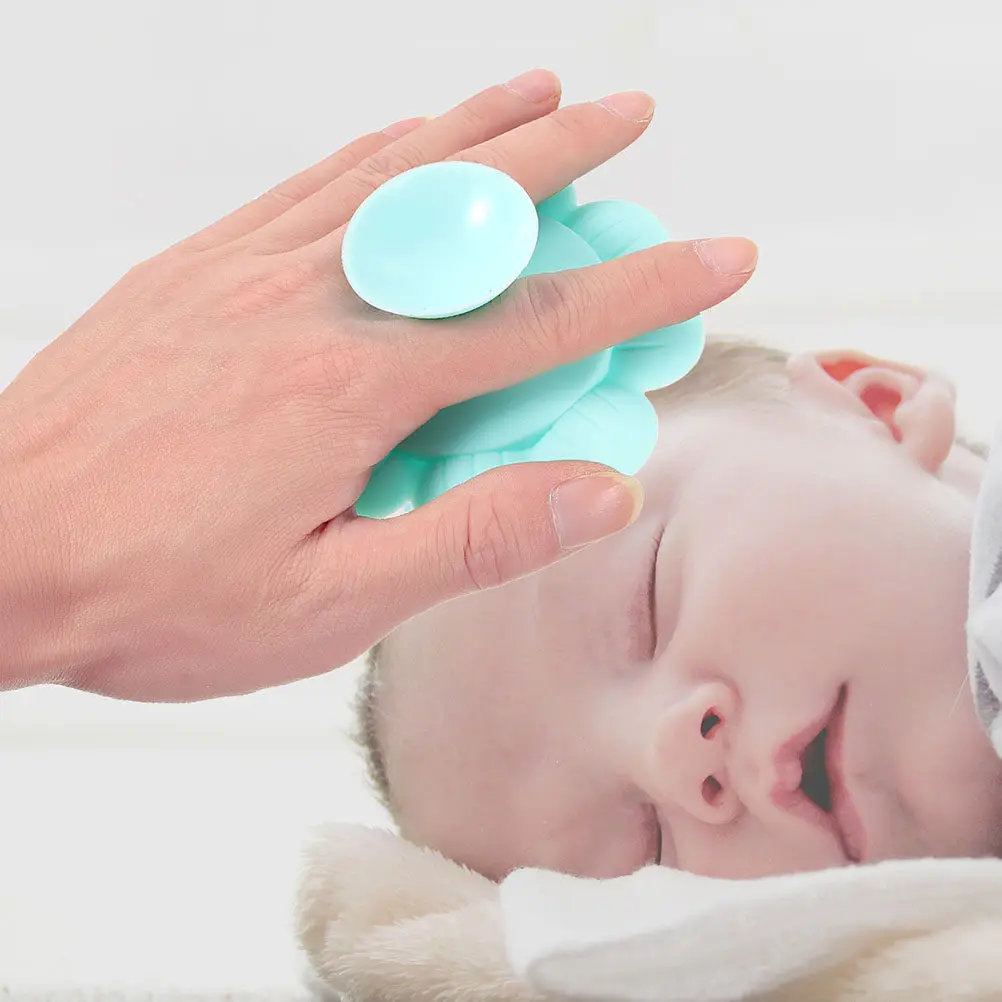 

Набор из 2 силиконовых щеток для купания младенцев: массажер для кожи головы и нежный инструмент для мытья волос для новорожденных и младенцев, аксессуар для душа