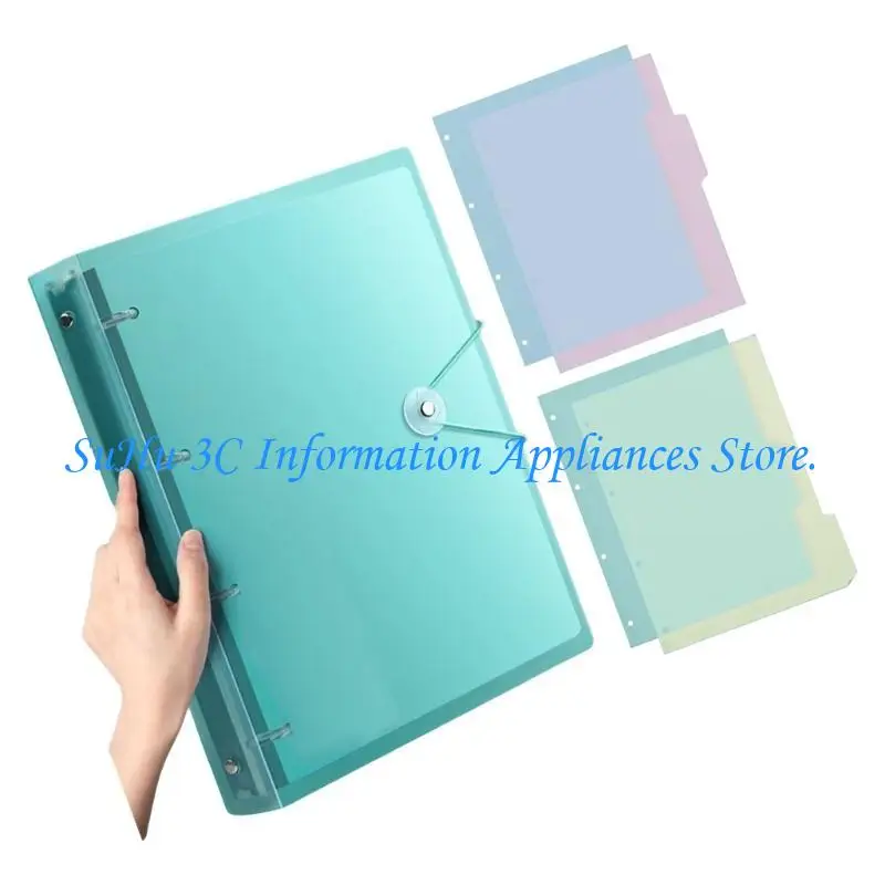 

J0MB 4 Rings Binder 12.59x9.76Inch Hold up 220Sheets Presentation Display Folder
