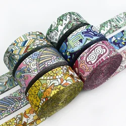 2M 38mm Jacquard Nylon Webbing Band Backpacks Strap Decoration Ribbon Tape Belt Lanyard Trimming Clothess Sewing Bia Accessories