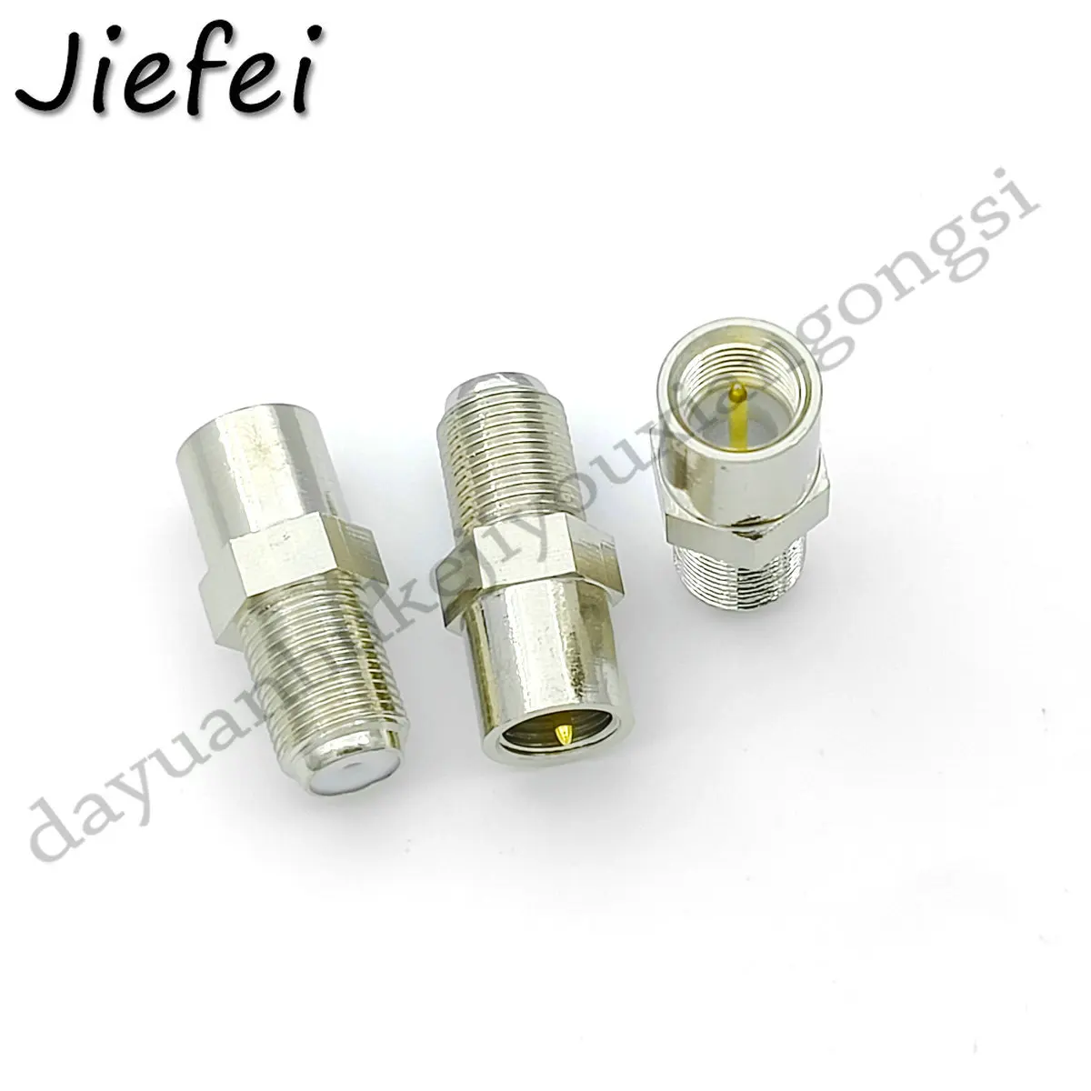 50-200Pcs Brass New High Quality Coaxial Connector F Female to FME Male Coax Adapter F Type to FME RF Straight Converter 50ohm