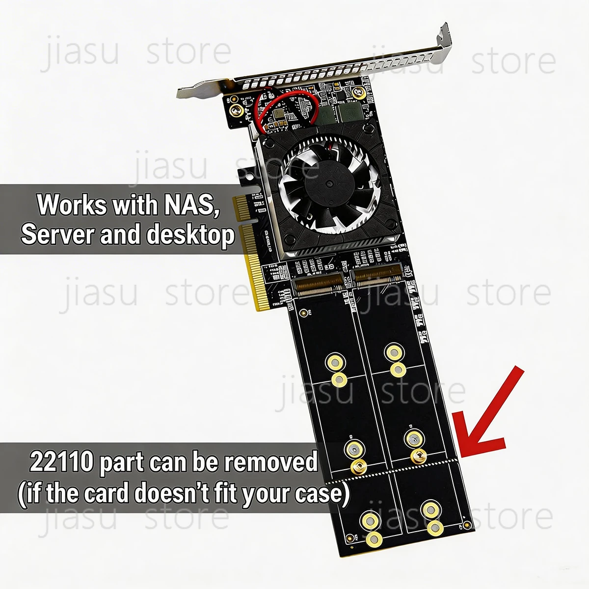 Placa Adaptadora de Expansão P - Quad M.2 Nvme Pcie Bifurcation Card avaliação e preço