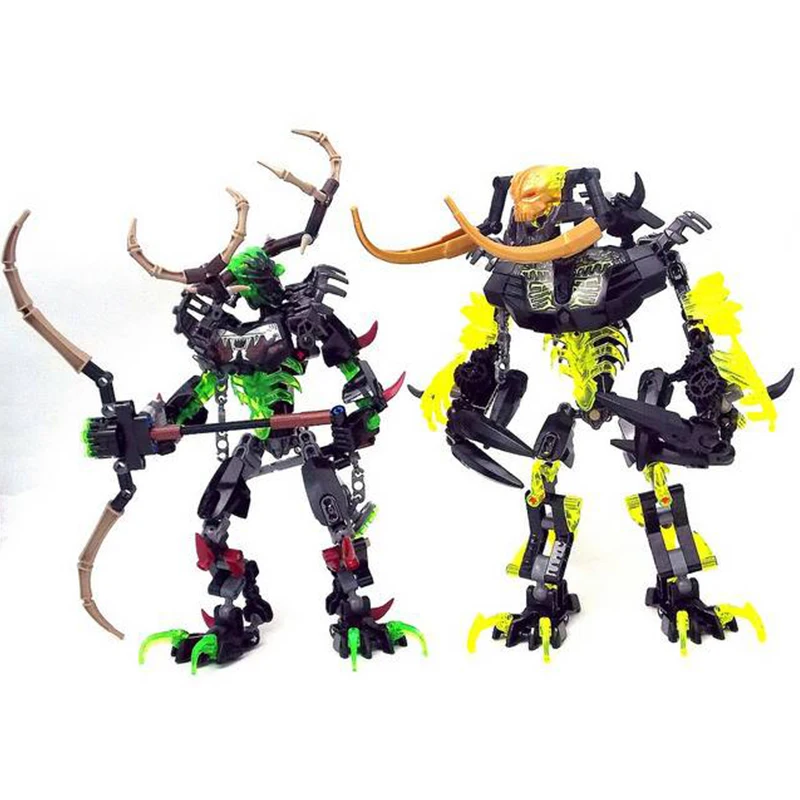 

Набор строительных блоков DIY Bionic Warriors 2-в-1: Солдаты, робот-герой, модель меха Умарак Разрушитель-Охотник, игрушка для детей, подарок