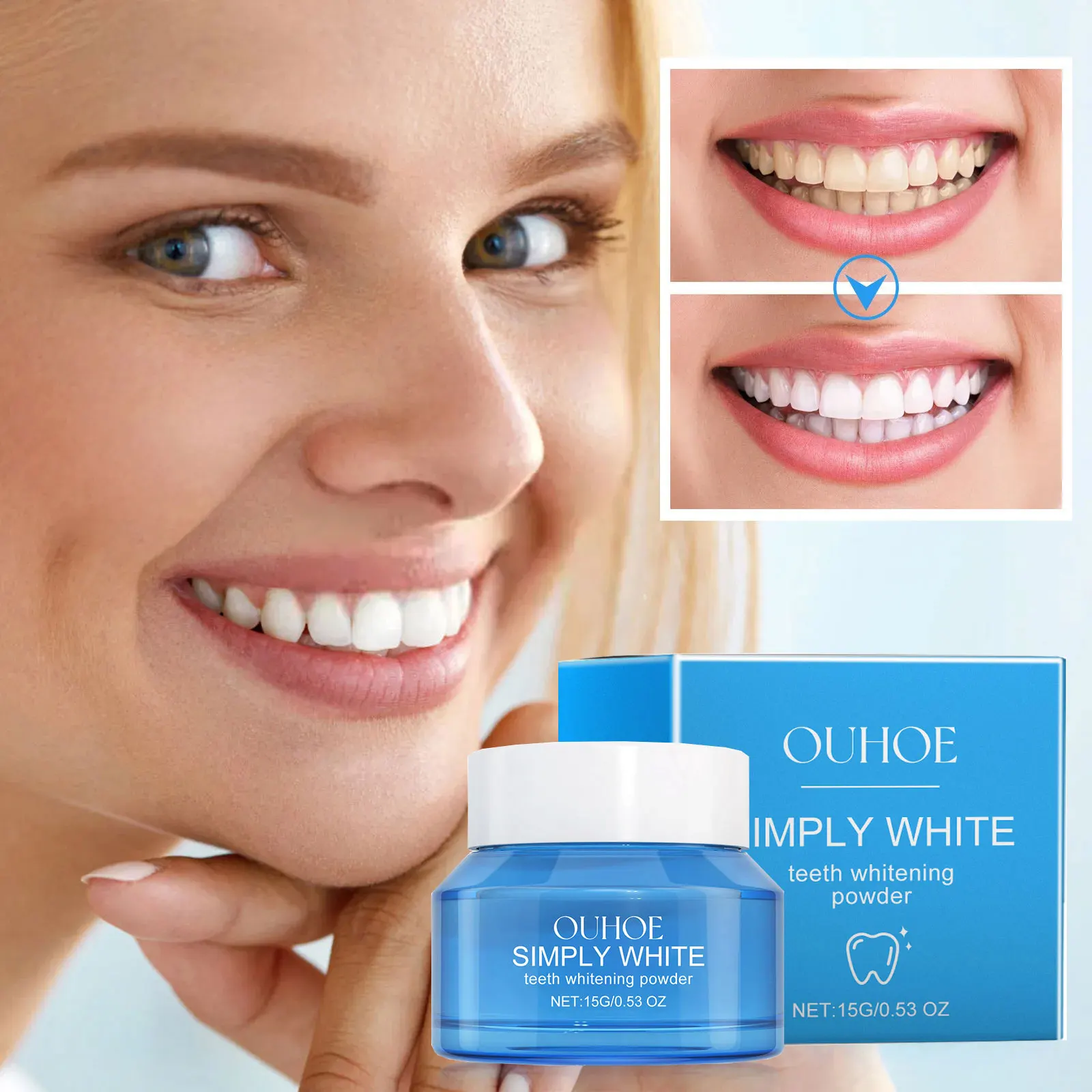 

Teeth Whitening Powder Remove Plaque Stains Toothpaste Deep Cleaning Fresh Breath Oral Hygiene Dental Tools Teeth Care