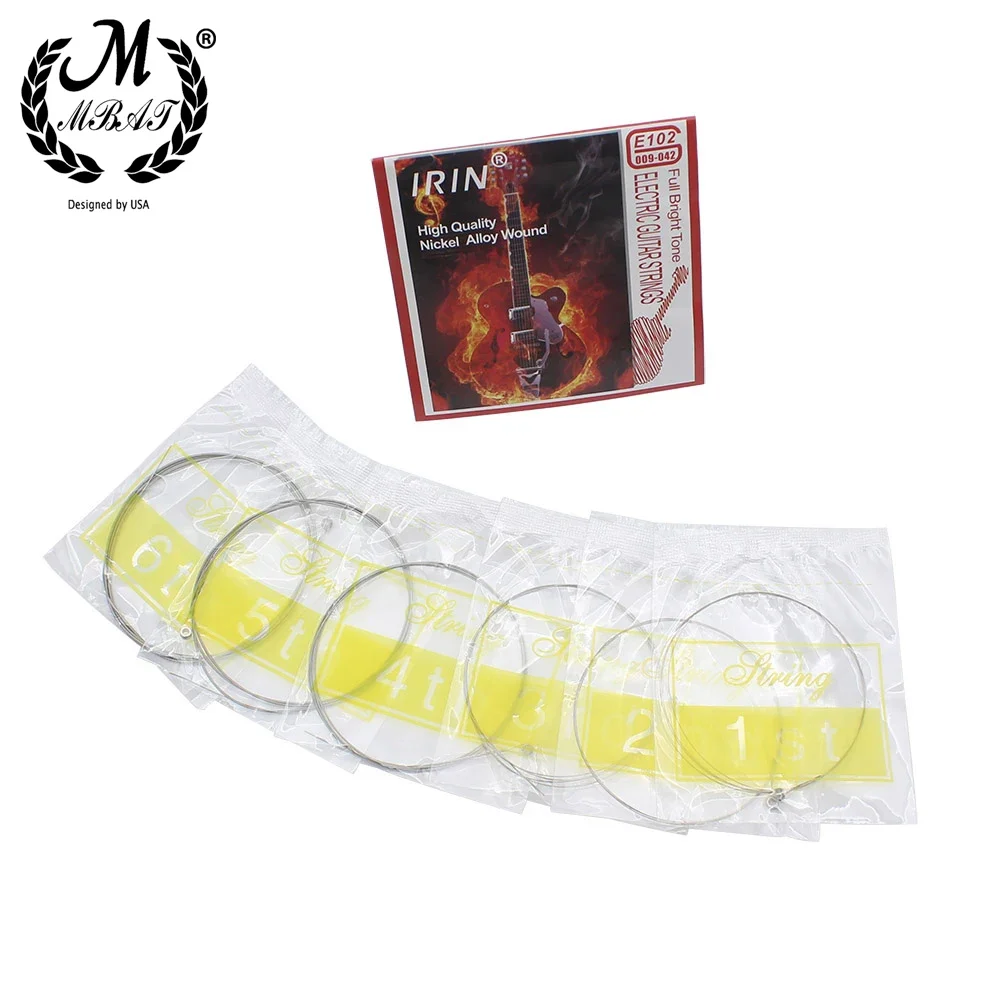 M MBAT Electric Guitar Strings Silver Stainless Wire Nickel Alloy Wound Musical Instrument Accessories Electric Guitar Strings image 2