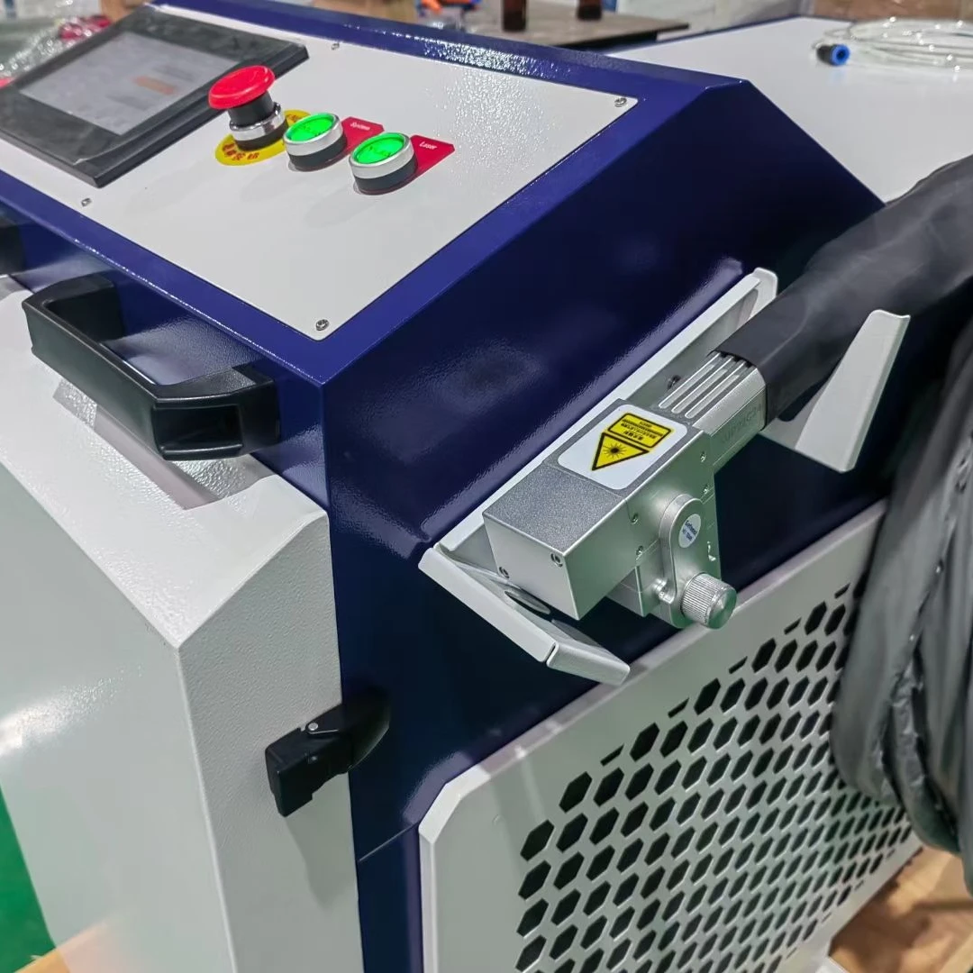 1500w3000w Derusting of Bridge Steel Structure Joints Portable Fiber Rust Removal Cleaning Machine Metal