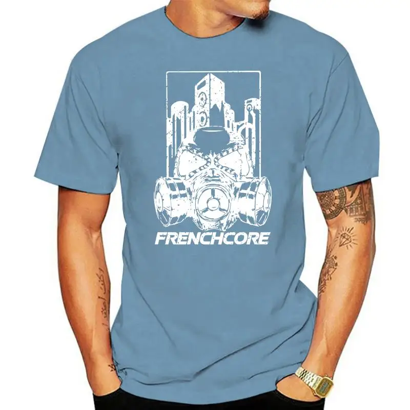 Men's Frenchcore (white) t shirt Custom 100% cotton S-XXXL cool Graphic Building summer Normal shirt