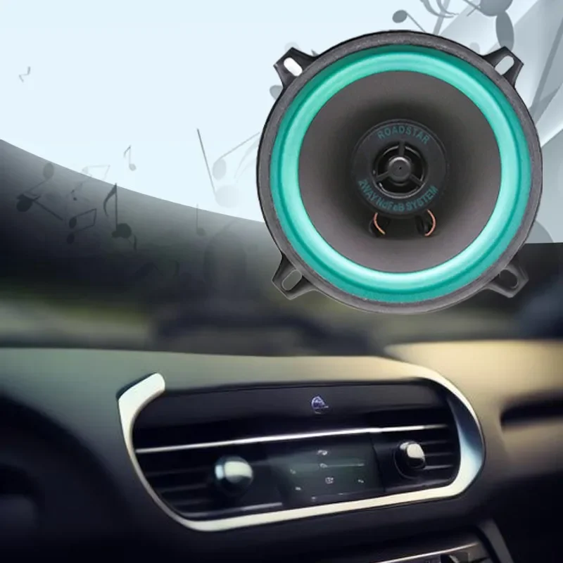 1pc 4/5/6.5-inch Universal Coaxial Car Speakers, High-Fidelity Car Audio System, Full-Range Subwoofer Enhances In-Car Sound.