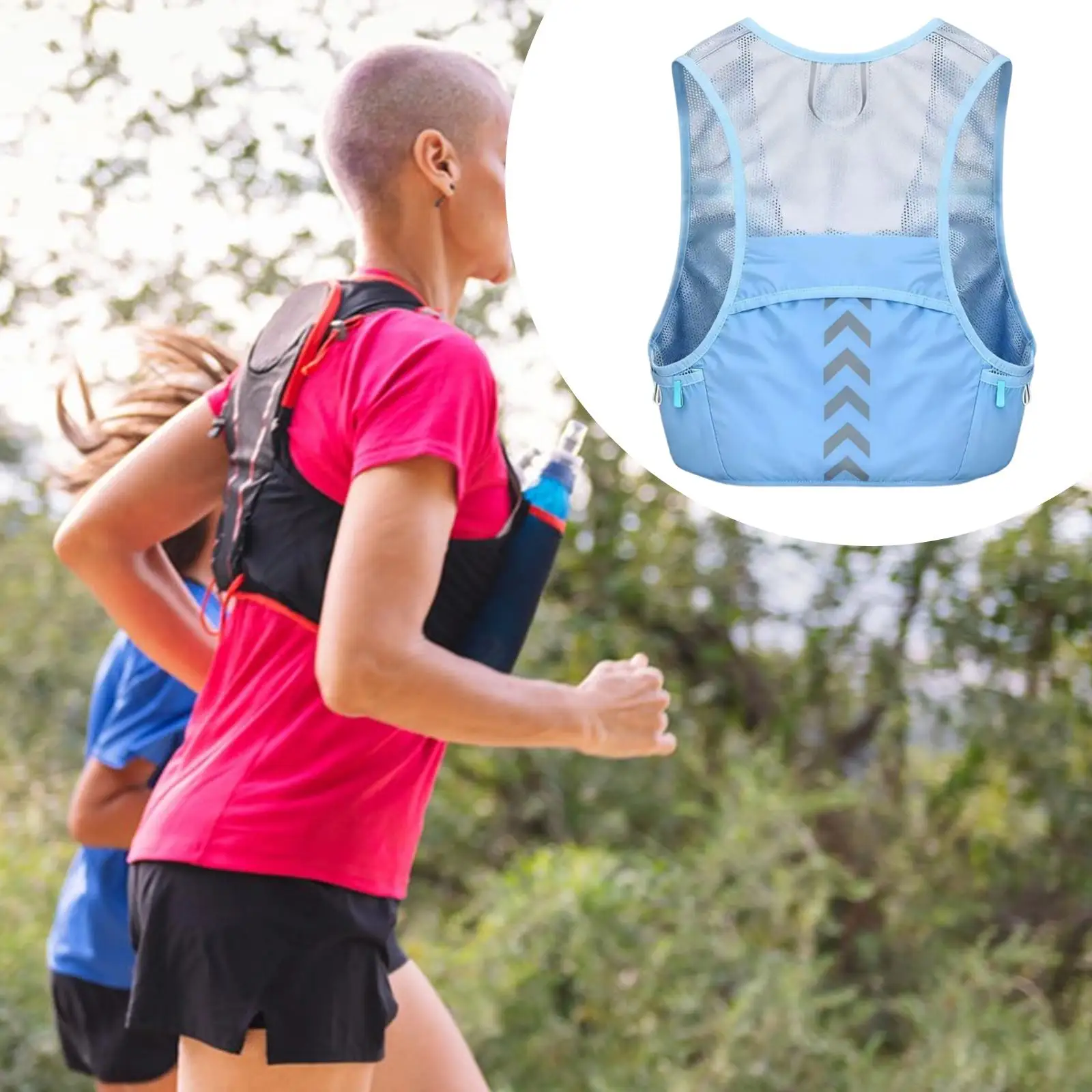 

Hydration Vest Reflective Running Backpack for Jogging Climbing Hiking