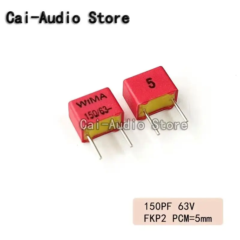 5PCS/10PCS/20PCS/Lot Brand NEW Germany WIMA FKP2 63V 150PF 63V 151 0.00015UF 0.15nf Film Capacitor 63v150pf 63v151 Pitch 5mm 5%