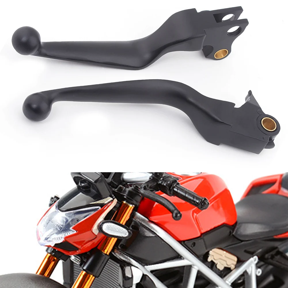 

Motorcycle Black Brake Clutch Lever Handlebar Control Levers For Harley Softail Fat Boy Heritage Deluxe Deuce Rocker 2004-2013