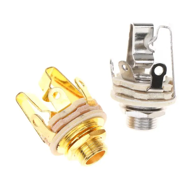 Guitar Jack Active Pickups Guitar Bass 6.35mm Electric Guitar Jacks 3 Pole 1/4