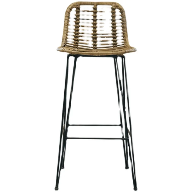

Bar Chairs Reception Party Minimalist Designer High Chairs Woven Home Furniture