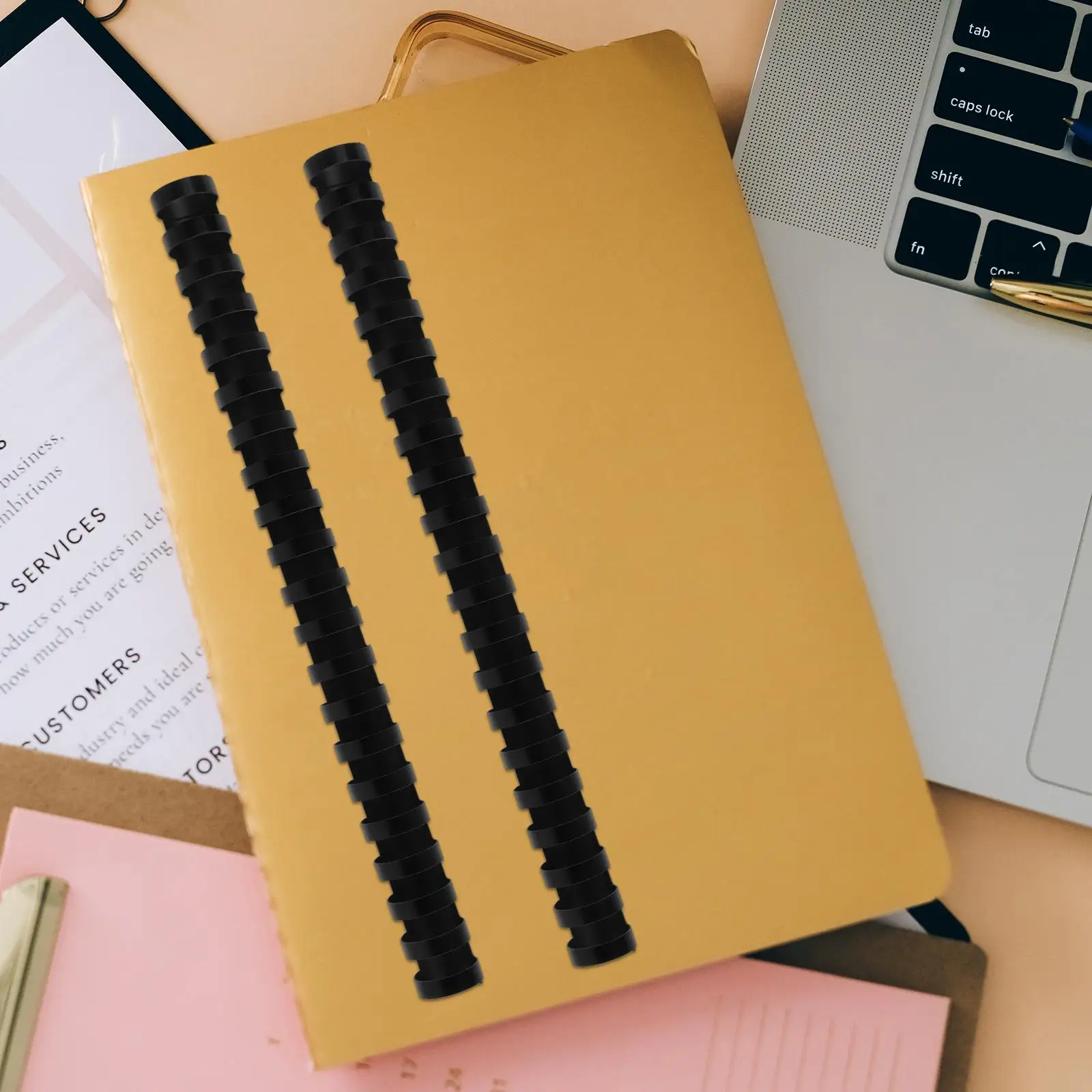 50pcs 21 Ring Plastic Binding Combs Comb Spine For System Book Binding Rings Leaf Binder Scrapbook Clip Photo Holder Office