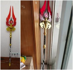 Genshin Impact Weapon Staff of Homa Hu Tao Cosplay Prop Stage Performance Props for Halloween Non-destructive Can Pass Security