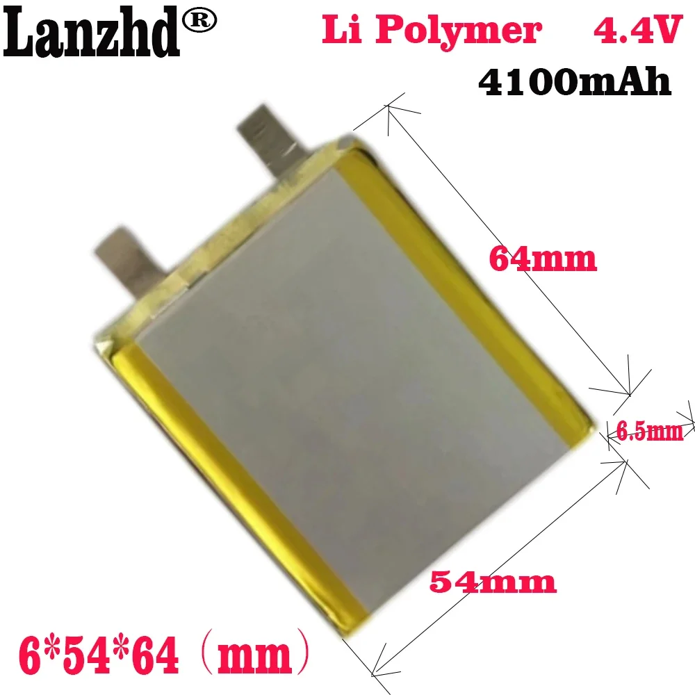 1-10pcs 655464 645464 Li Polymer battery 4.4V 4100MAH mobile phone built-in electric Charge bank mobile power supply