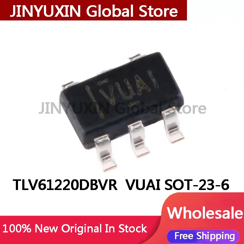 10-100Pcs TLV61220DBVR VUAI SOT-23-6 DC-DC power chip IC In Stock Wholesale
