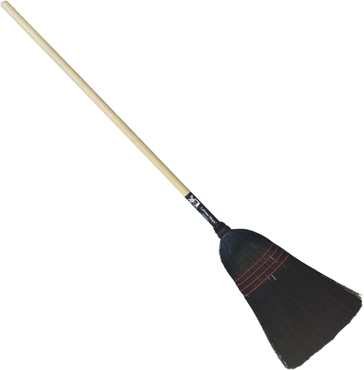 

Authentic Handmade Broomcorn Broom, 54-Inch Medium Black, Durable & Natural Cleaning Tool