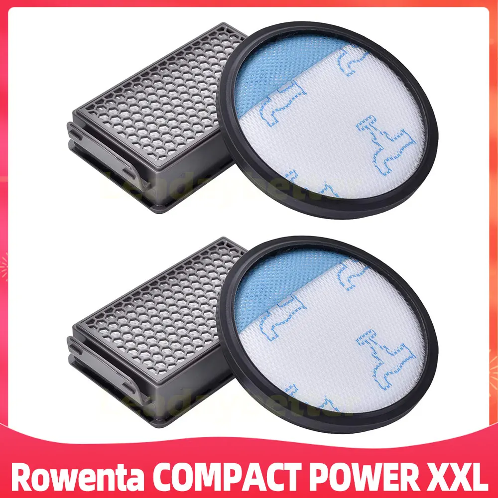 สำหรับ Rowenta ขนาดกะทัดรัด XXL RO4811EA / RO4871EA / RO4855EA / RO4826EA / RO4859EA / RO4825EA /RO4881EA Hepa Filter ชุด ZR780000
