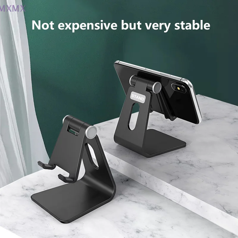 1 Pc Desktop Cell Phone Holder, Tablet Lazy Stool, Free Adjustable Angle, Portable Folding Surface Cell Phone Holder