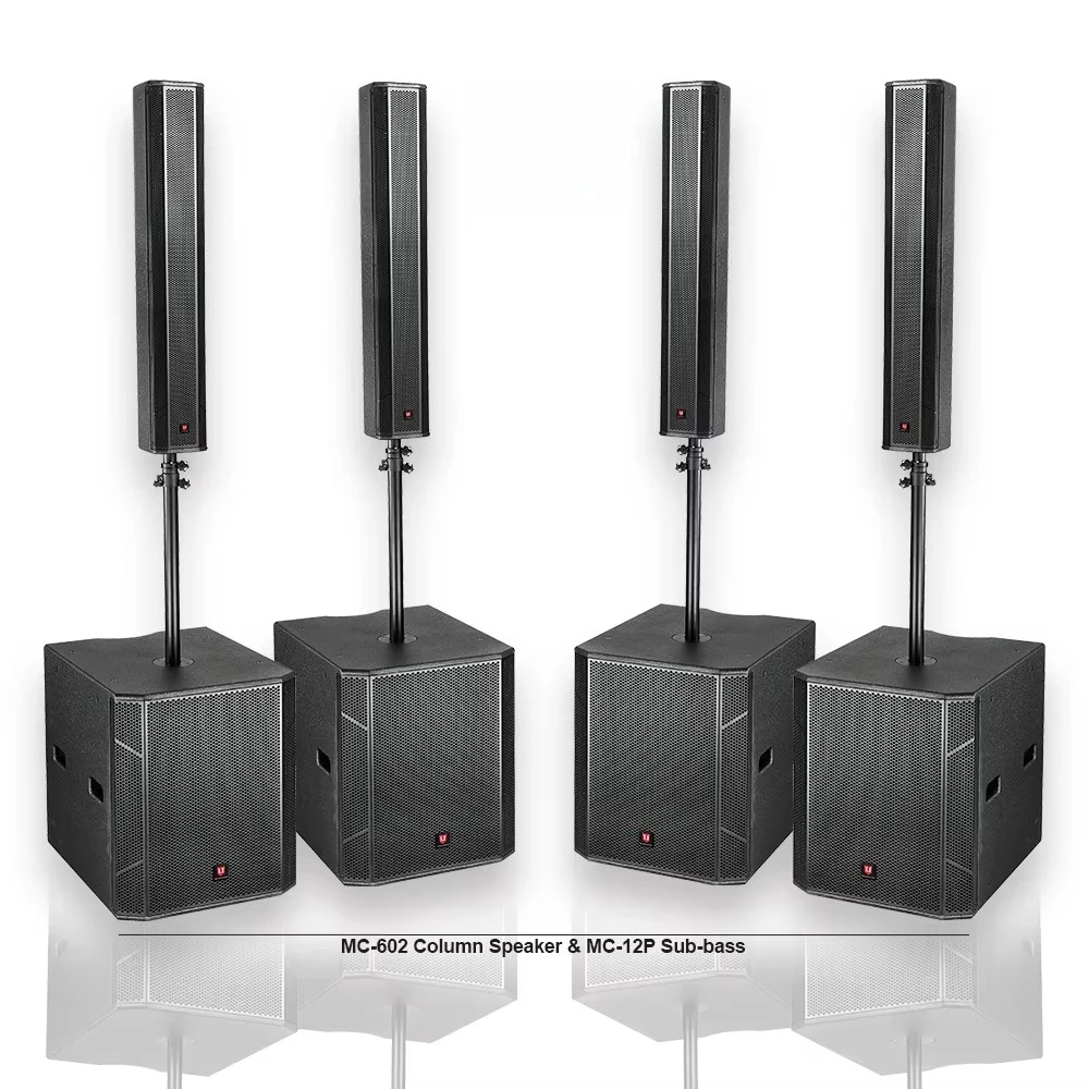 T.I Pro Audio Professional Audio Sound Equipment 6*4.5'' Active Column System Speaker For Church