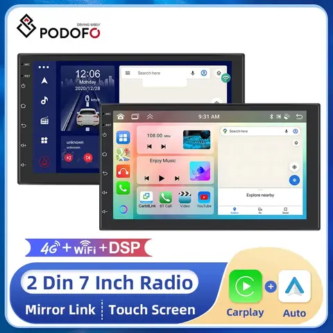 Android 10.0 Car Radio 2 DIN GPS Bluetooth podofo