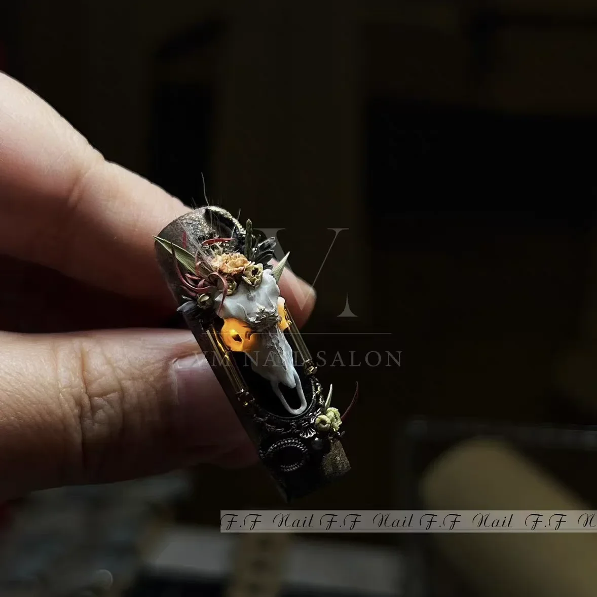 1pc Sheepshead  Snake Flamingo Jellyfish Dragon Dtream 3D Acrylic Mold  Nail Art DIY  Silicone  Nail Art Templates Nails Mold