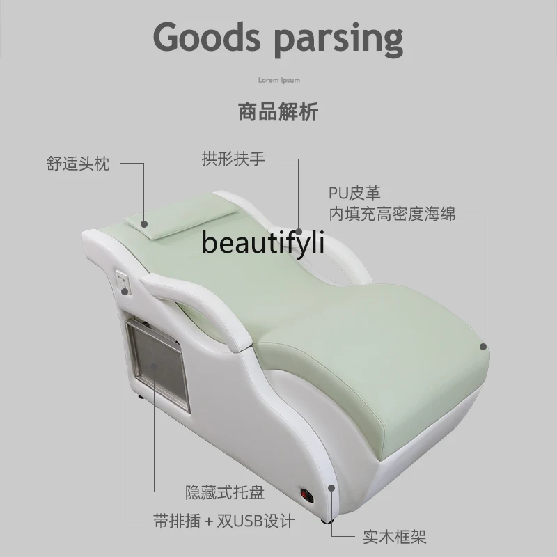 Face Washing Bed Facial Bed Ear Cleaning Bed Solid Wood Massage Couch Physiotherapy Bed