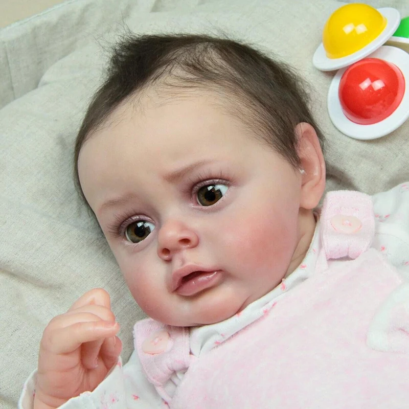 20Inch Already Finished Painted Reborn Baby Doll Newborn Chloe 3D Skin Hand Detailed Painted Skin Visible Veins Drop Shipping