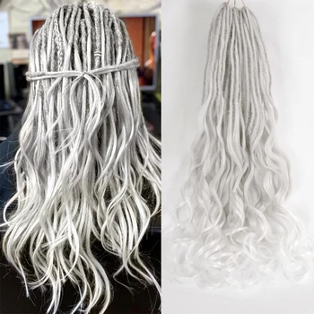 26-Zoll-handgemachte Dreadlocks-Kunsthaarverlängerungen Weiche Häkelarbeit Dreadlock-Zöpfe Haar Synthetische Locs Zöpfe Haar für Frauen