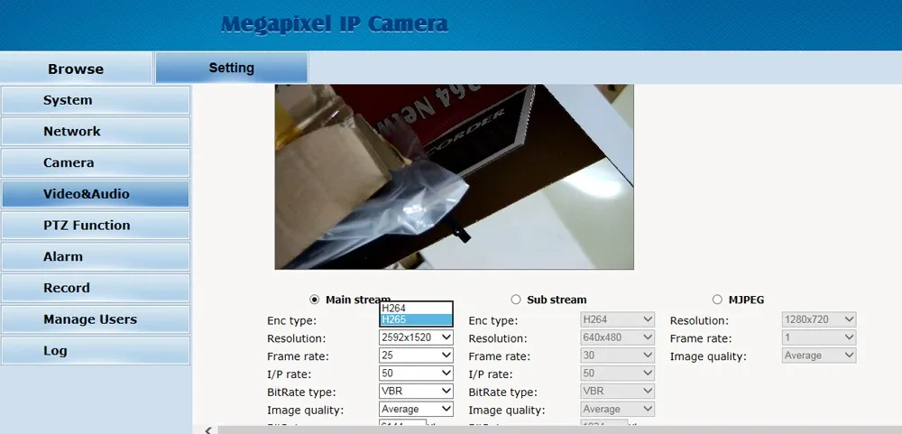 Câmera externa Wifi Ptz de 2 megapixels e 5 megapixels com microfone/áudio/função de cartão micro-SD