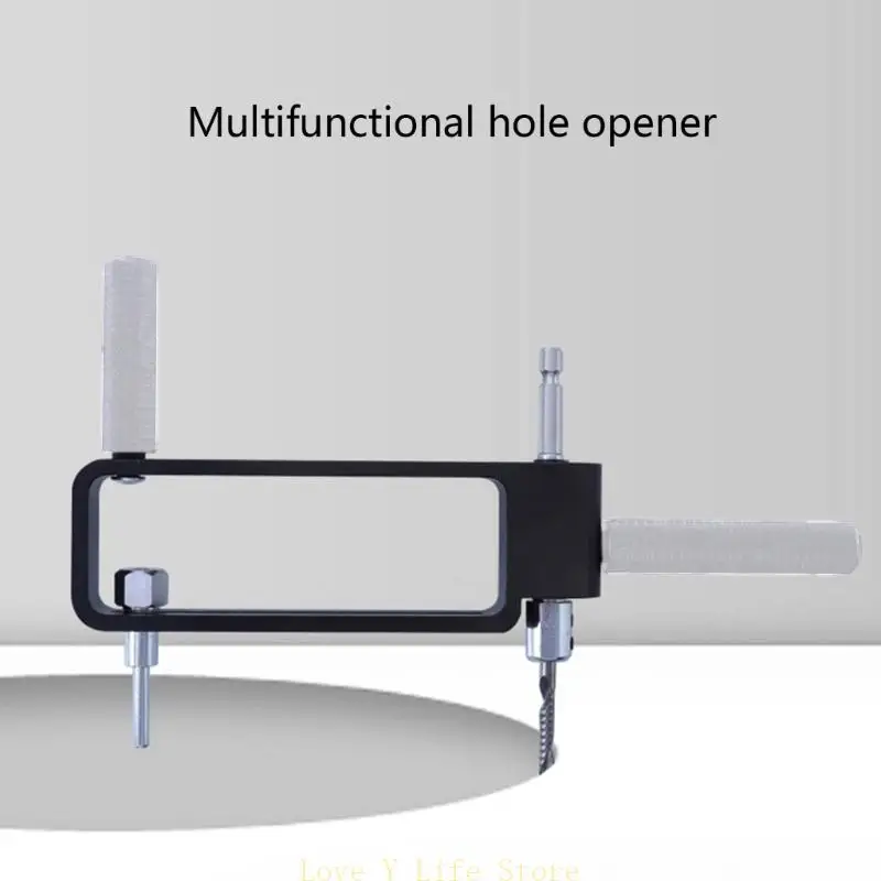 

L74C Doweling Jig Woodworking Tools Adjustable Hole Opener Grade Round Locator Drill Guide Hole Cutter for Plasterboard